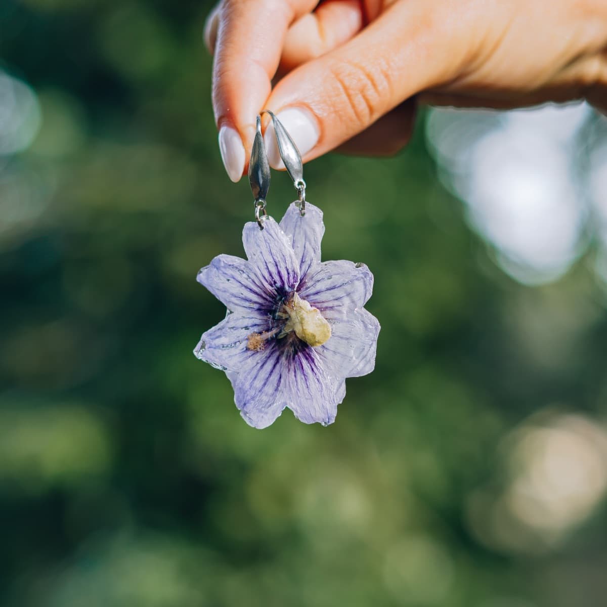 Colgante Geranio Lila