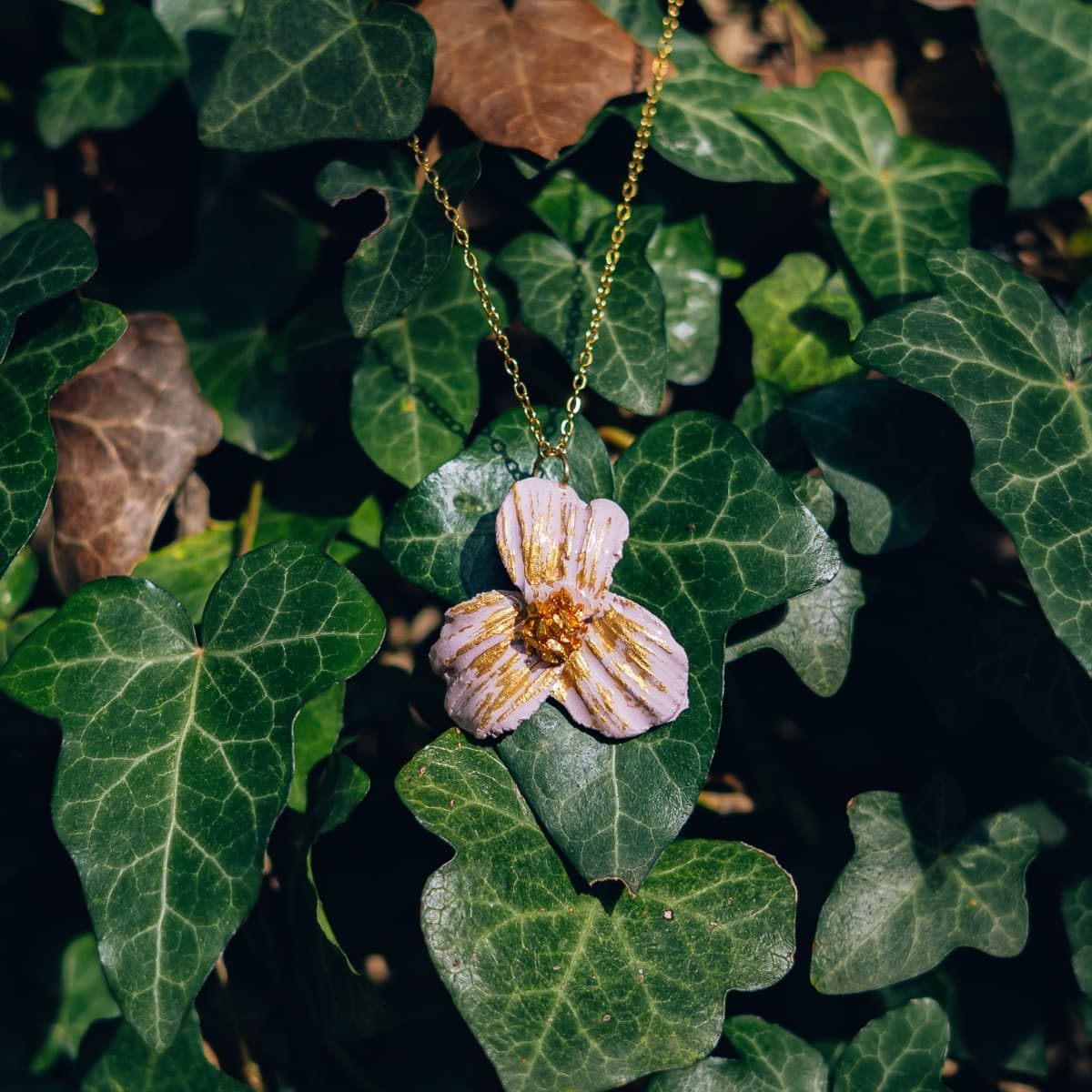 Set Flor Malva y Oro - Miniatura 8