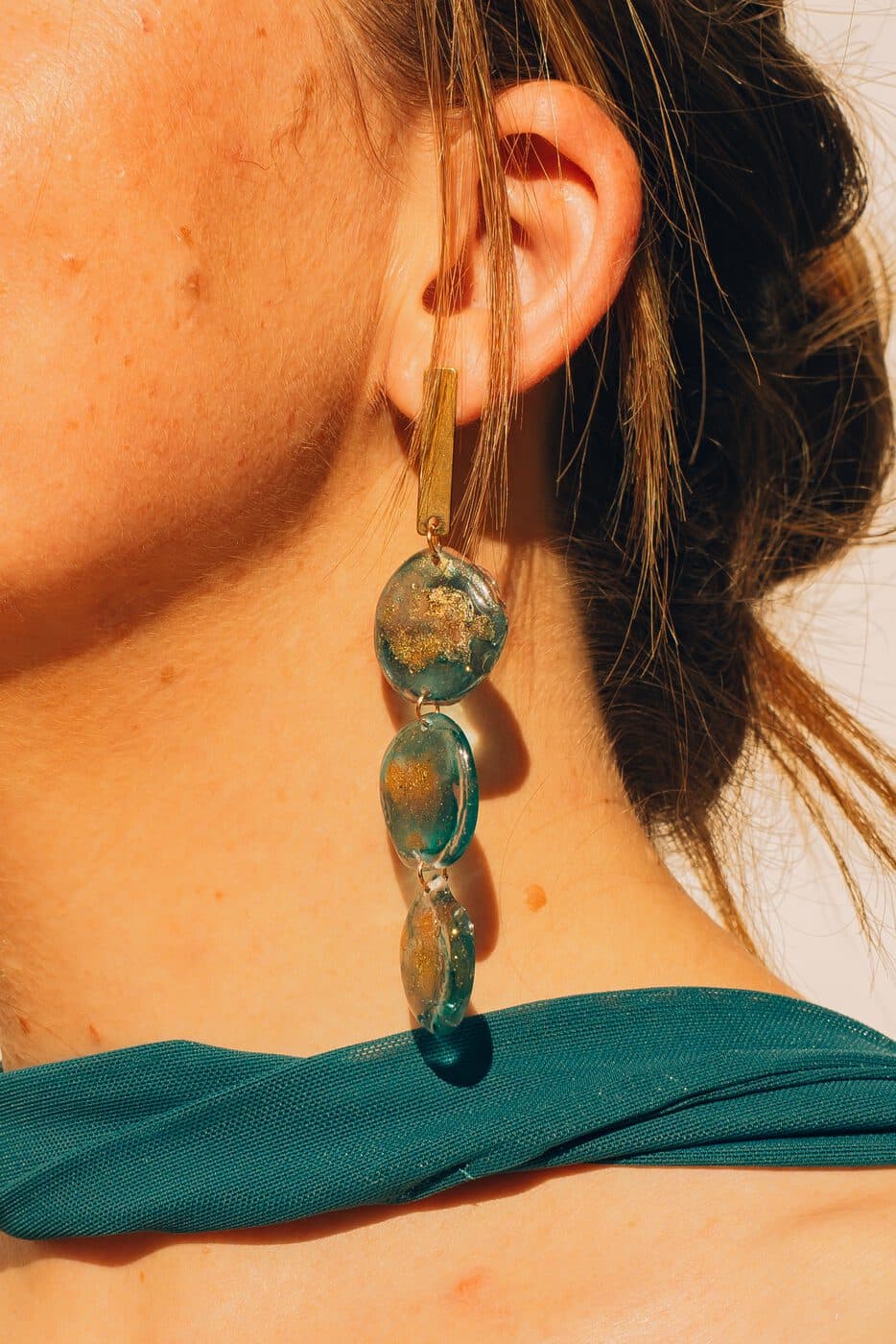 Pendientes Cascada Jade