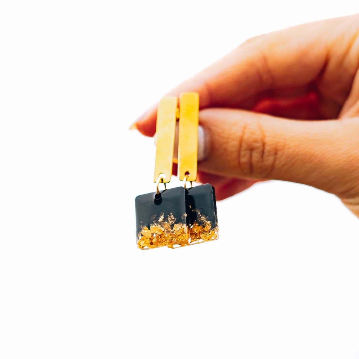 Pendientes Noche y Oro - Imagen 1