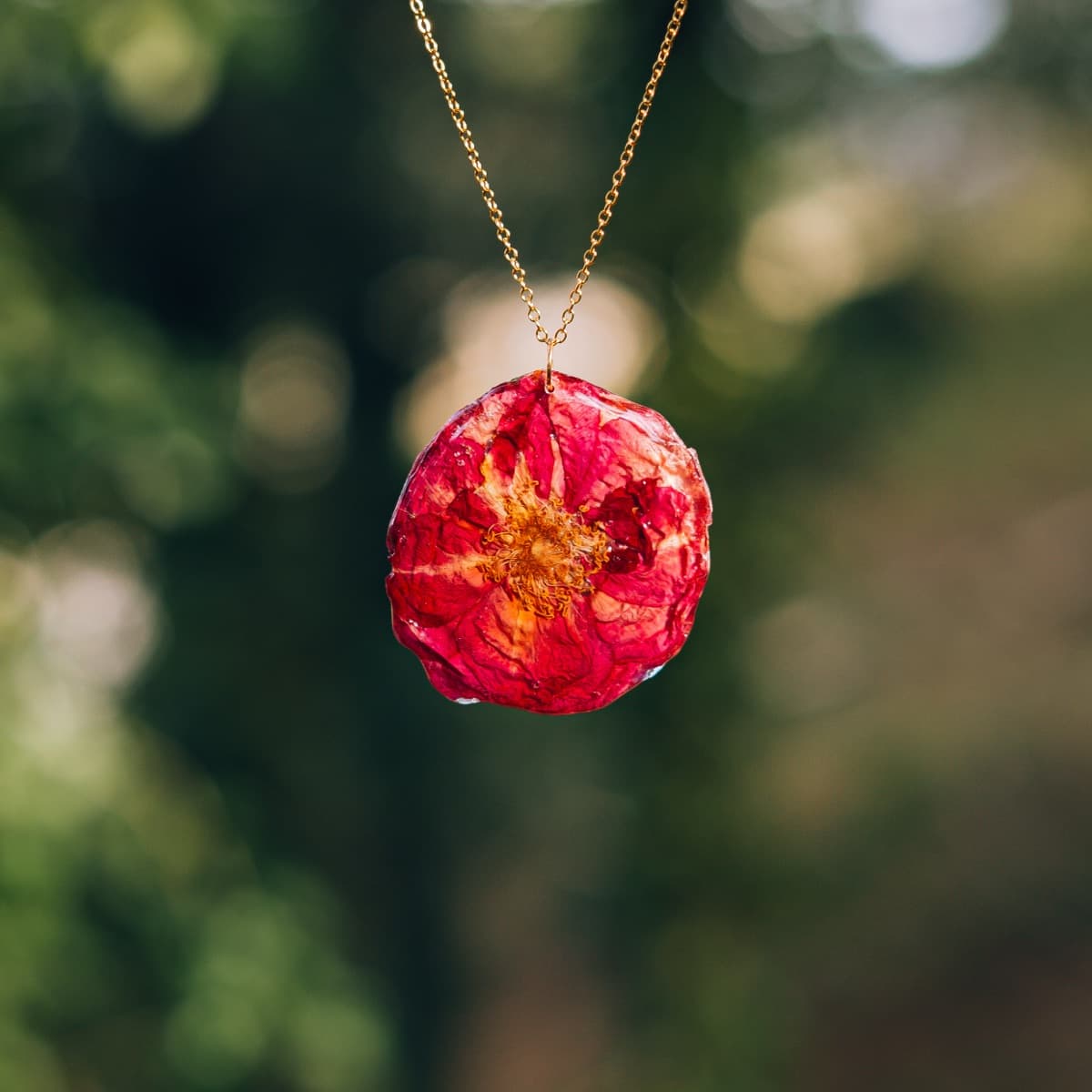 Colgante Rosa Roja Eterna - Imagen 1